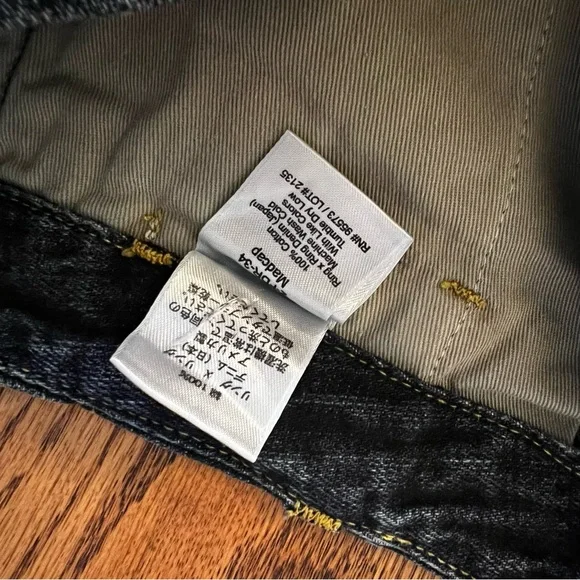 PAPER DENIM & CLOTH • Indigo Low Rise Denim Jeans - Picture 7 of 10